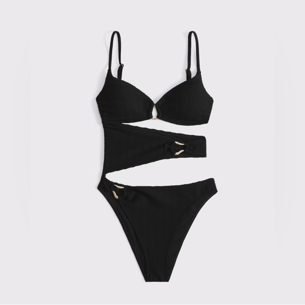 Abercrombie & Fitch Hardware Cutout One-Piece Swimsuit NWT
